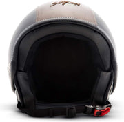 SOXON SP-302 Urban Black zwart open JetHelm lichtgewicht scooterhelm