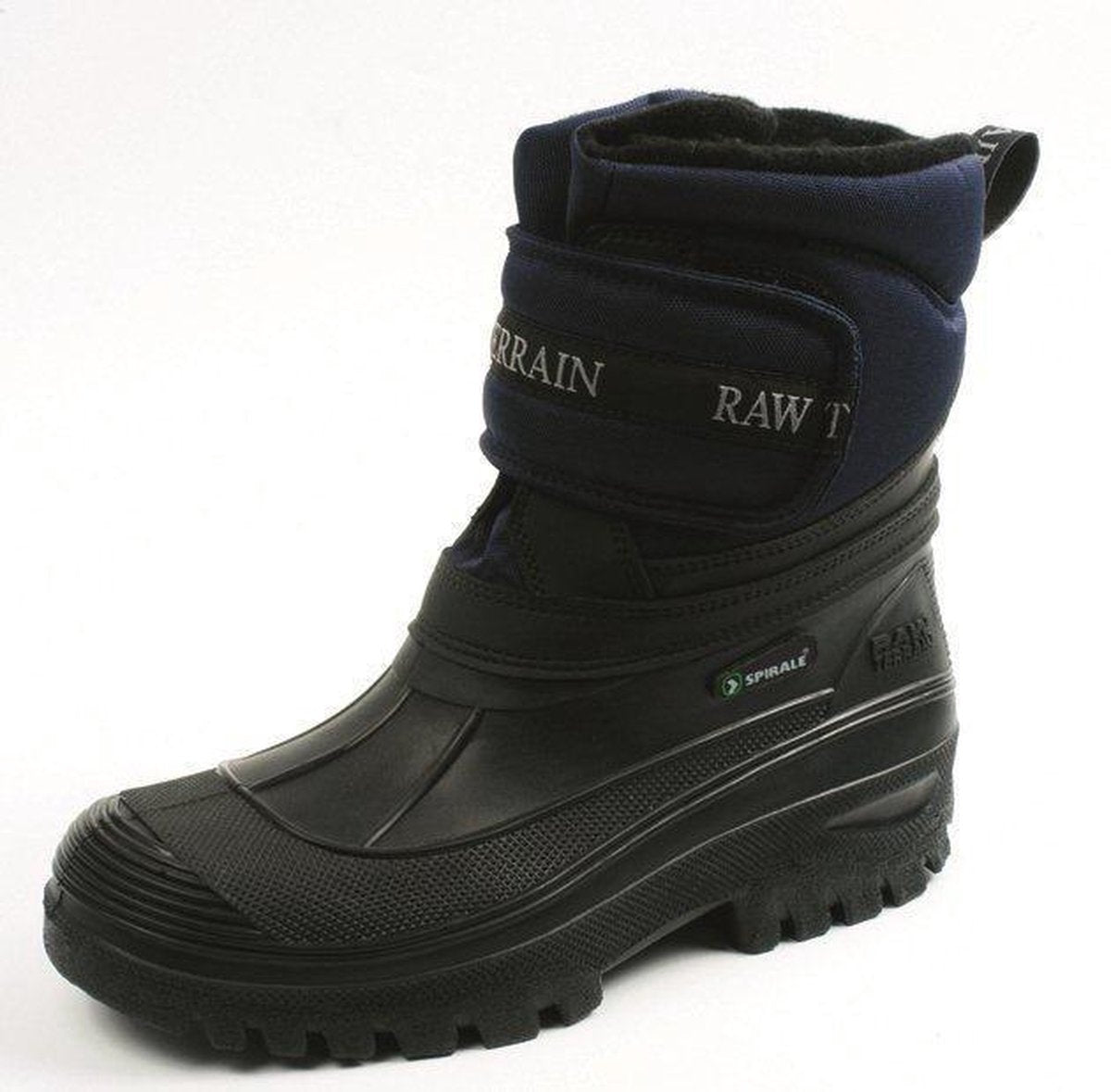 Gevoerde Laars Zwart/Blauw | Spirale - 9907 | Maat 37