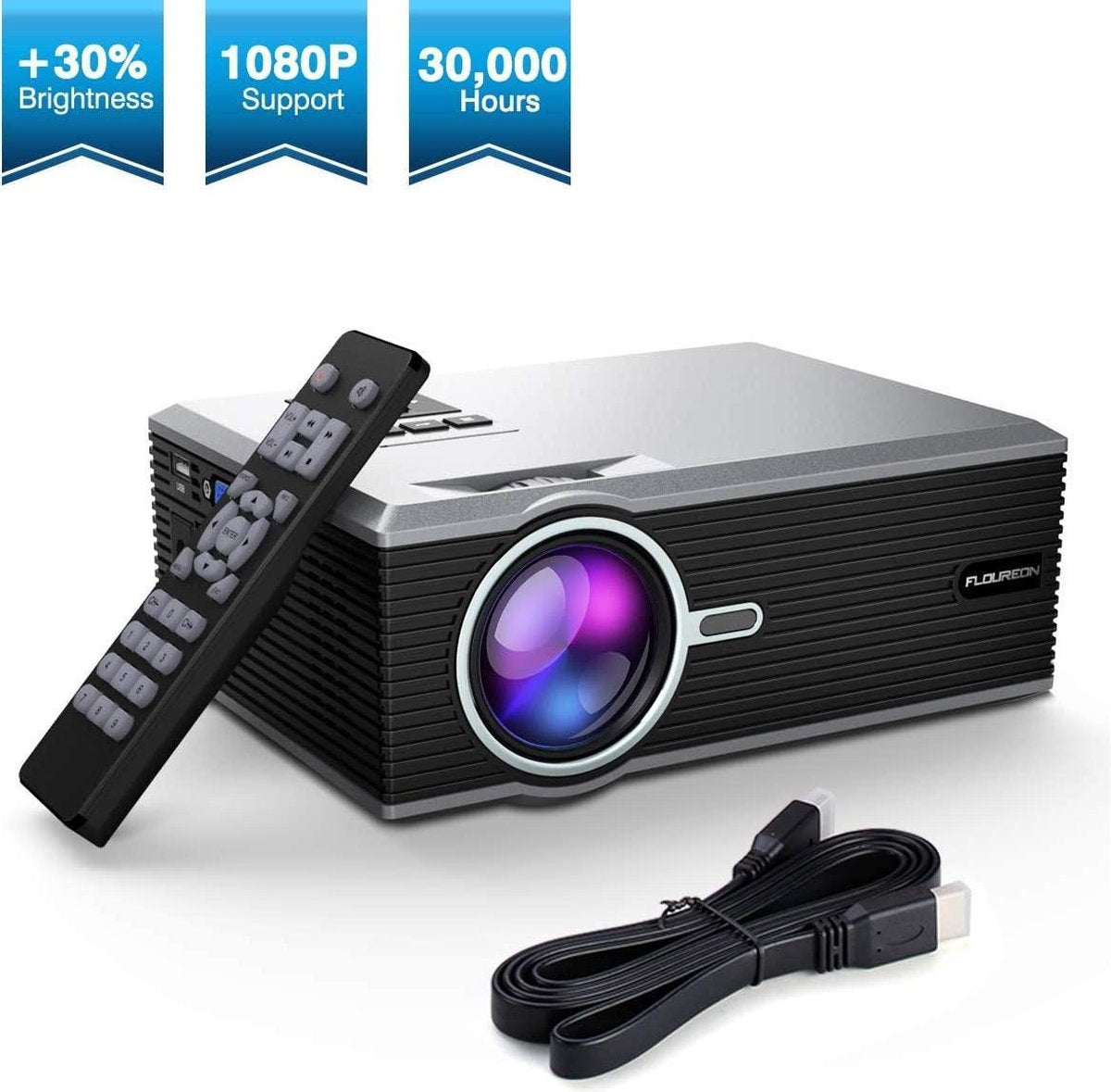 Sefaras Mini Beamer BL-88 - LCD Projector - Mini Projector - 1080P - 1200 Lumen