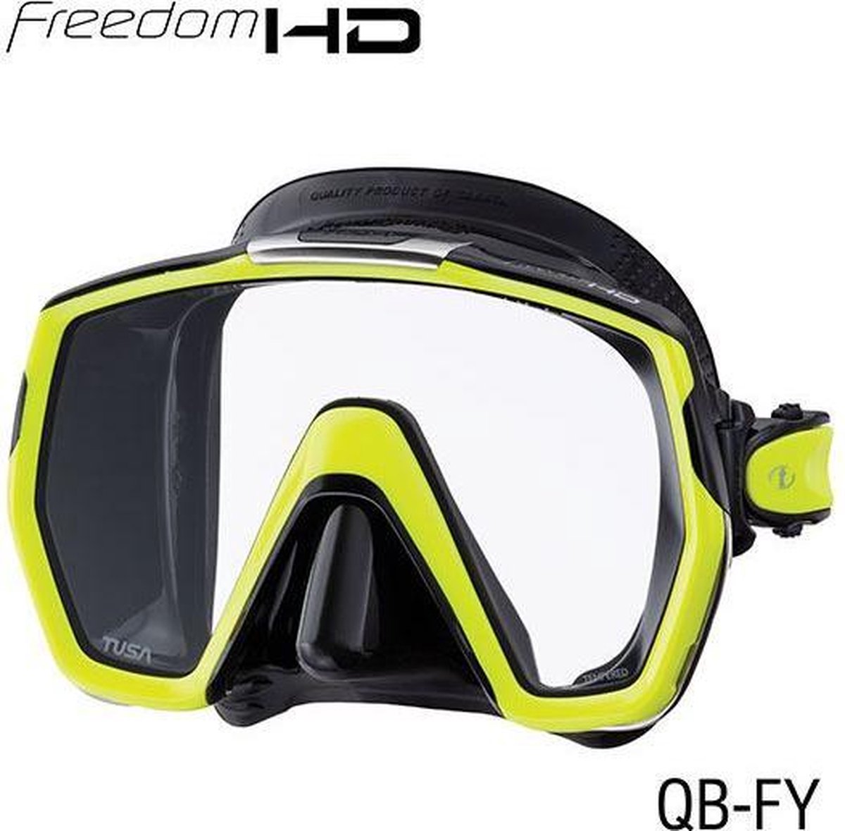 TUSA Freedom HD duikbril - zwart/geel