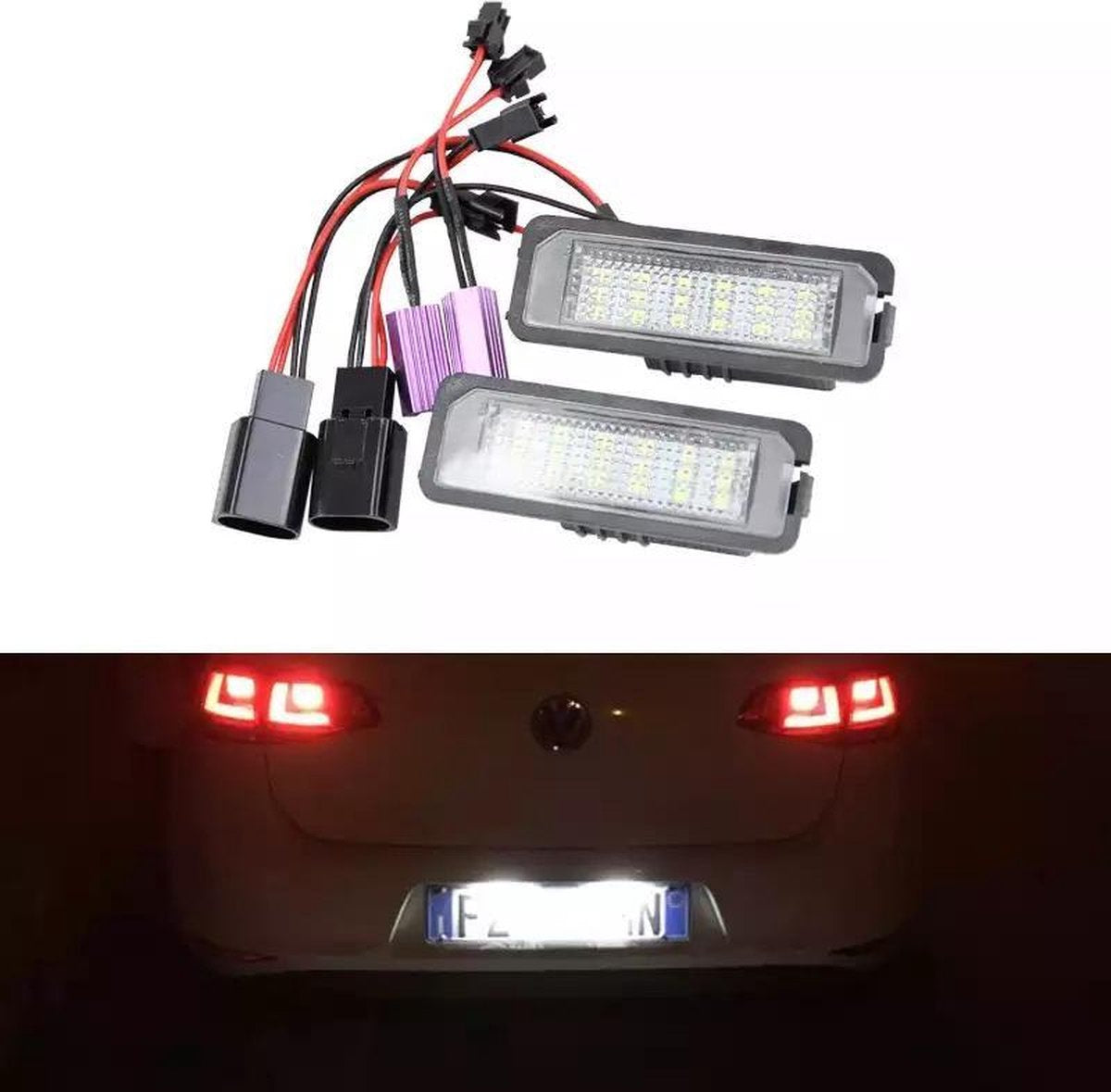 Canbus LED Kenteken Verlichting | Hoge Kwaliteit | Volkswagen Golf | Car Products | Car Accessoires | Auto Toebehoren | Auto Accessoires | Auto Styling