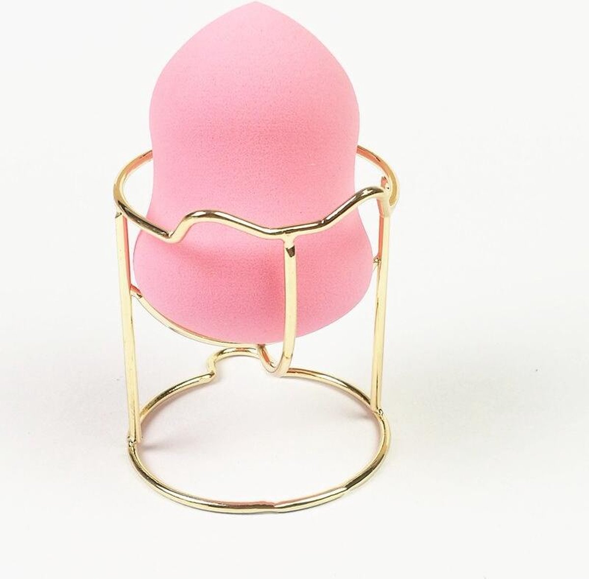 Beauty Blender Standbeeld Beeldje Decor Make-Up Spons -Poederdons Beugel Doos Droger Organizer Beauty Plank Holder-Nieuwe Ontwerp Make-Up Puff Rack- Spons Houder Make-up Powder Puff Blender- Opbergrek Spons Drogen Stand Houder 1pcs + 1 Beauty Blender