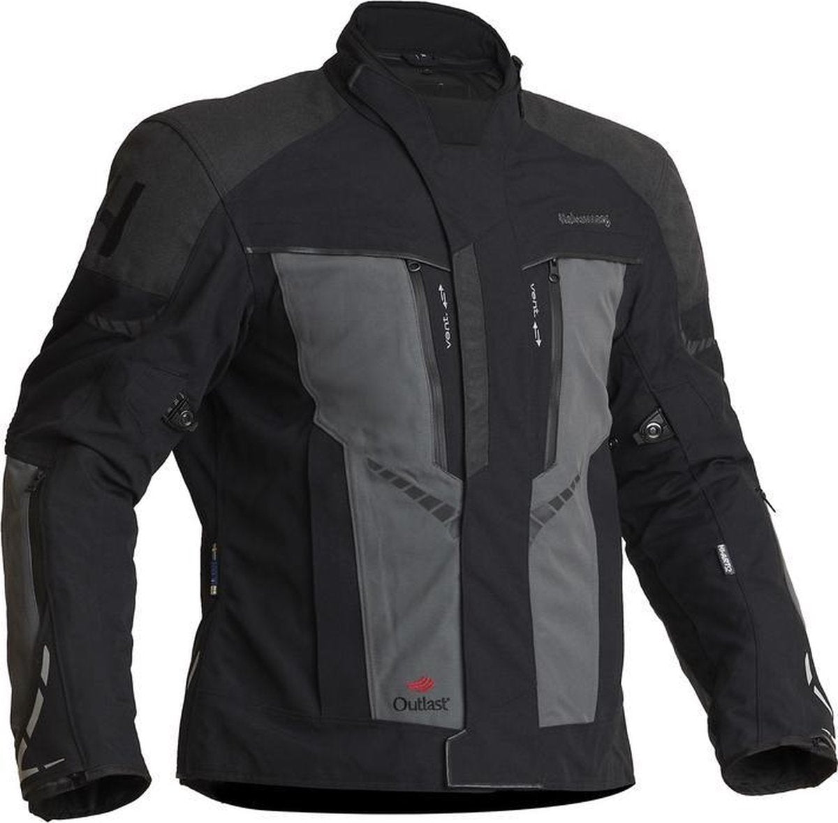 Halvarssons Textile Jacket Vansbro Black Grey 50