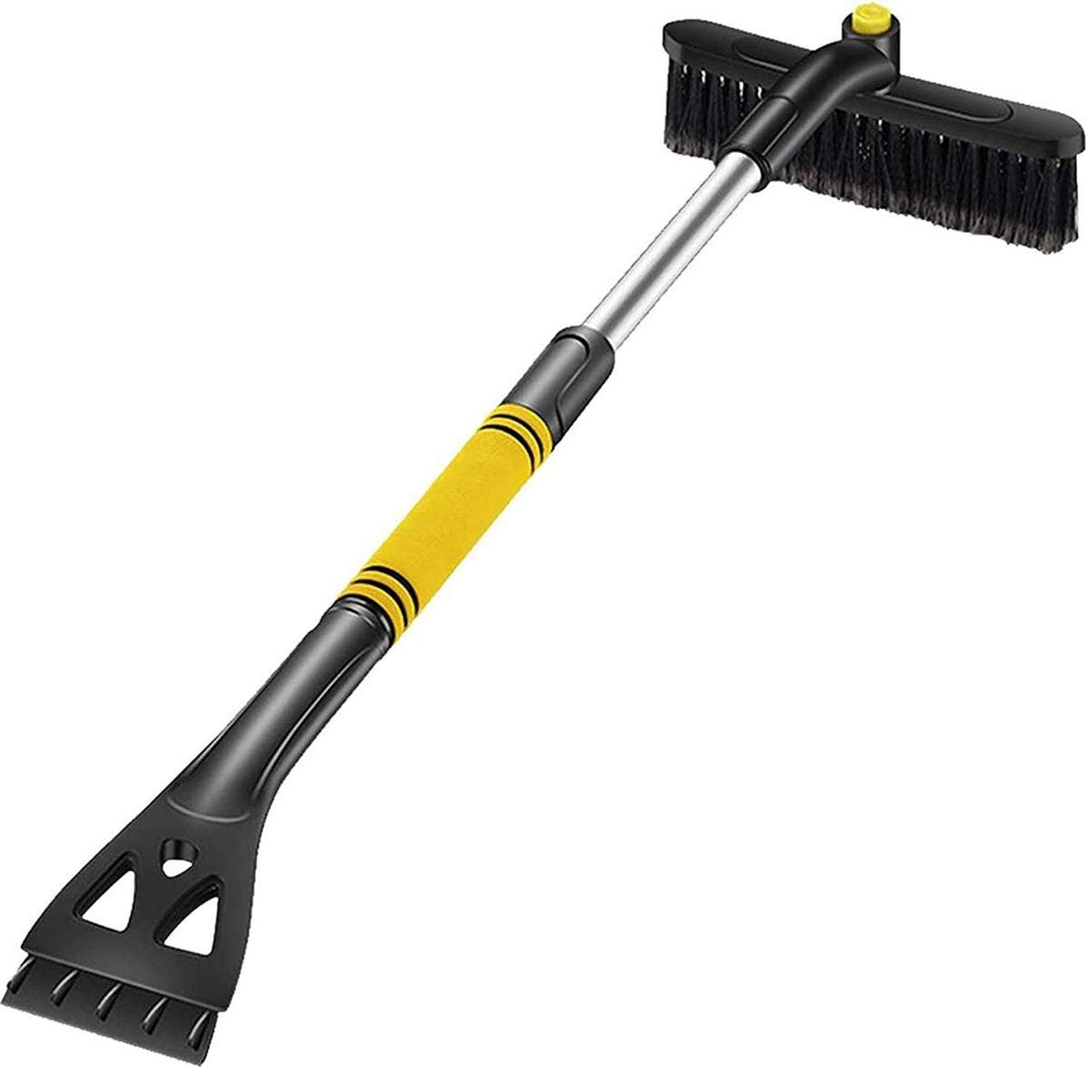 Ijskrabber - sneeuwveger – ijskrabber met steel - raamkrabber – sneeuw vegen – autoraam – winter – krabber – sneeuwvrij - ijsvrij - glas – uitschuifbare steel