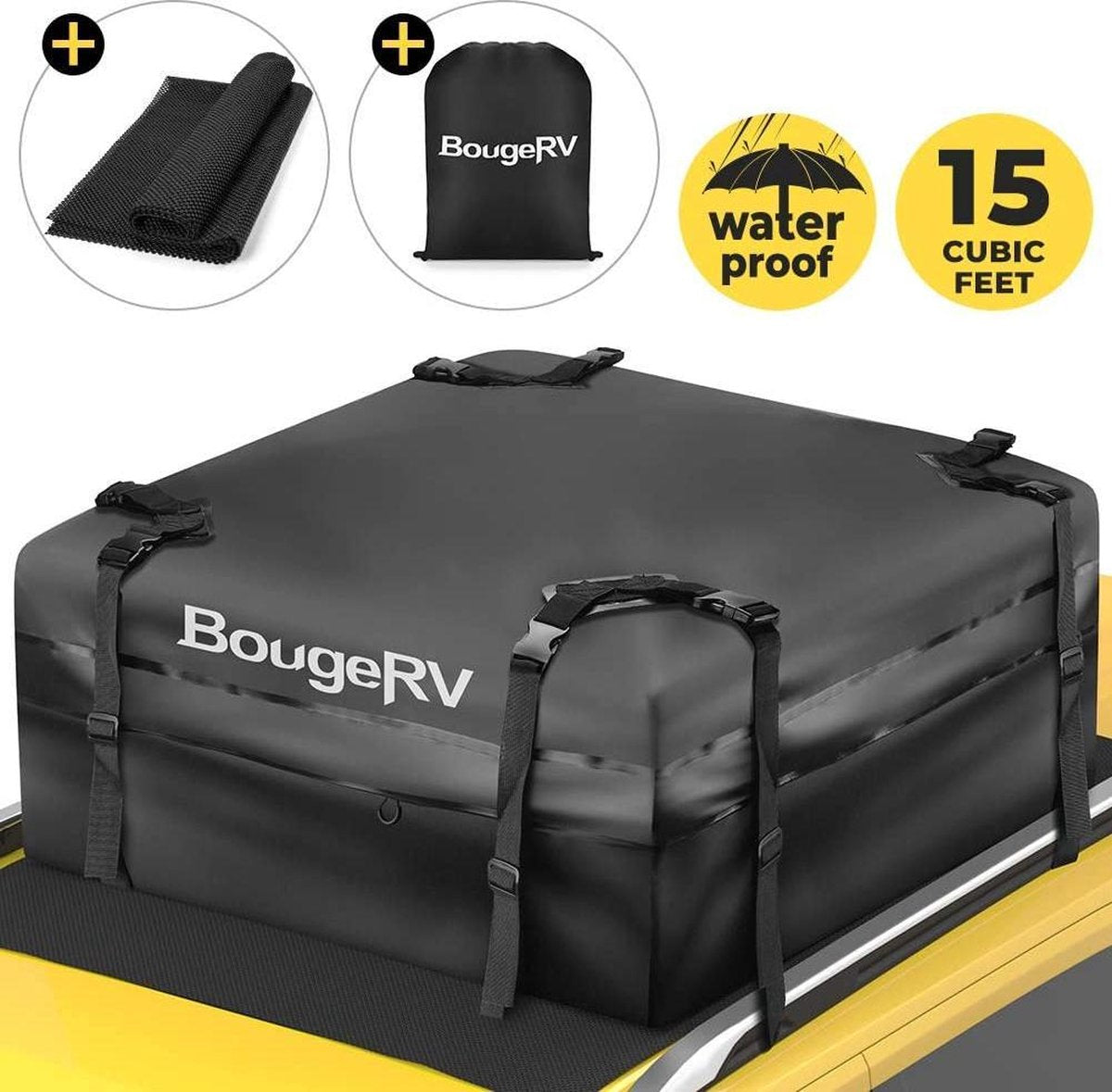 Limited Edition Dakkoffer - Transportbox - 430 liter - PVC - Koffer - Bagagekoffer - Waterdicht - Waterbestendig - Dak - Grote capaciteit - Universeel