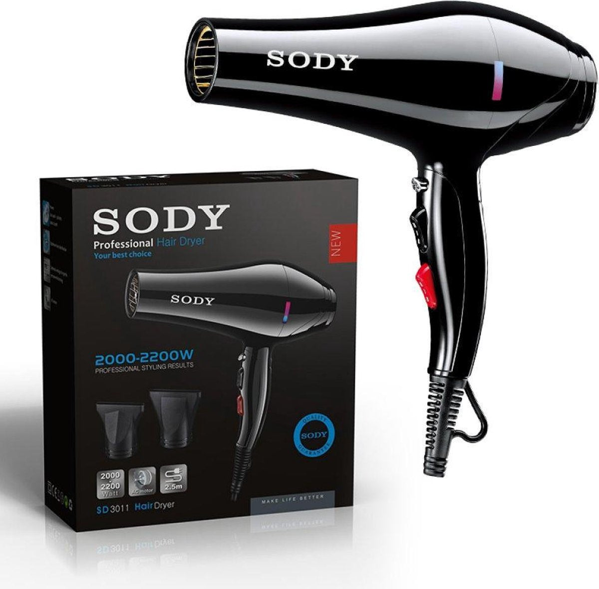 professional hair dryer - haardroger 2000-2200 watt