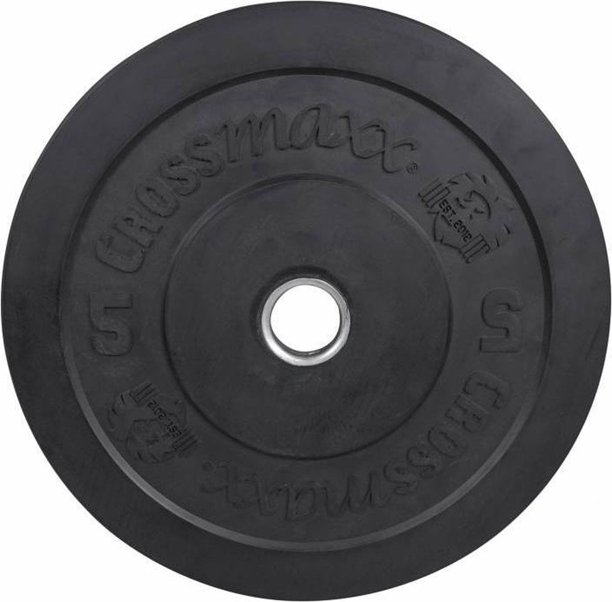 Olympische Bumper Plate 50mm 5 kg - zwart