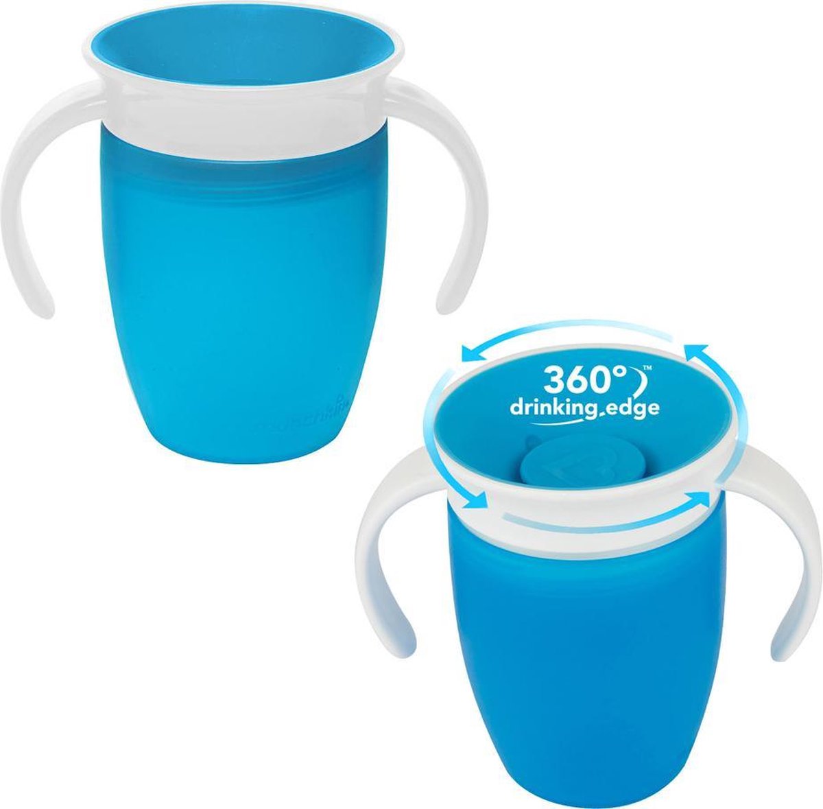 Munchkin - Oefenbeker - Miracle 360° - Blauw - Set 2 stuks