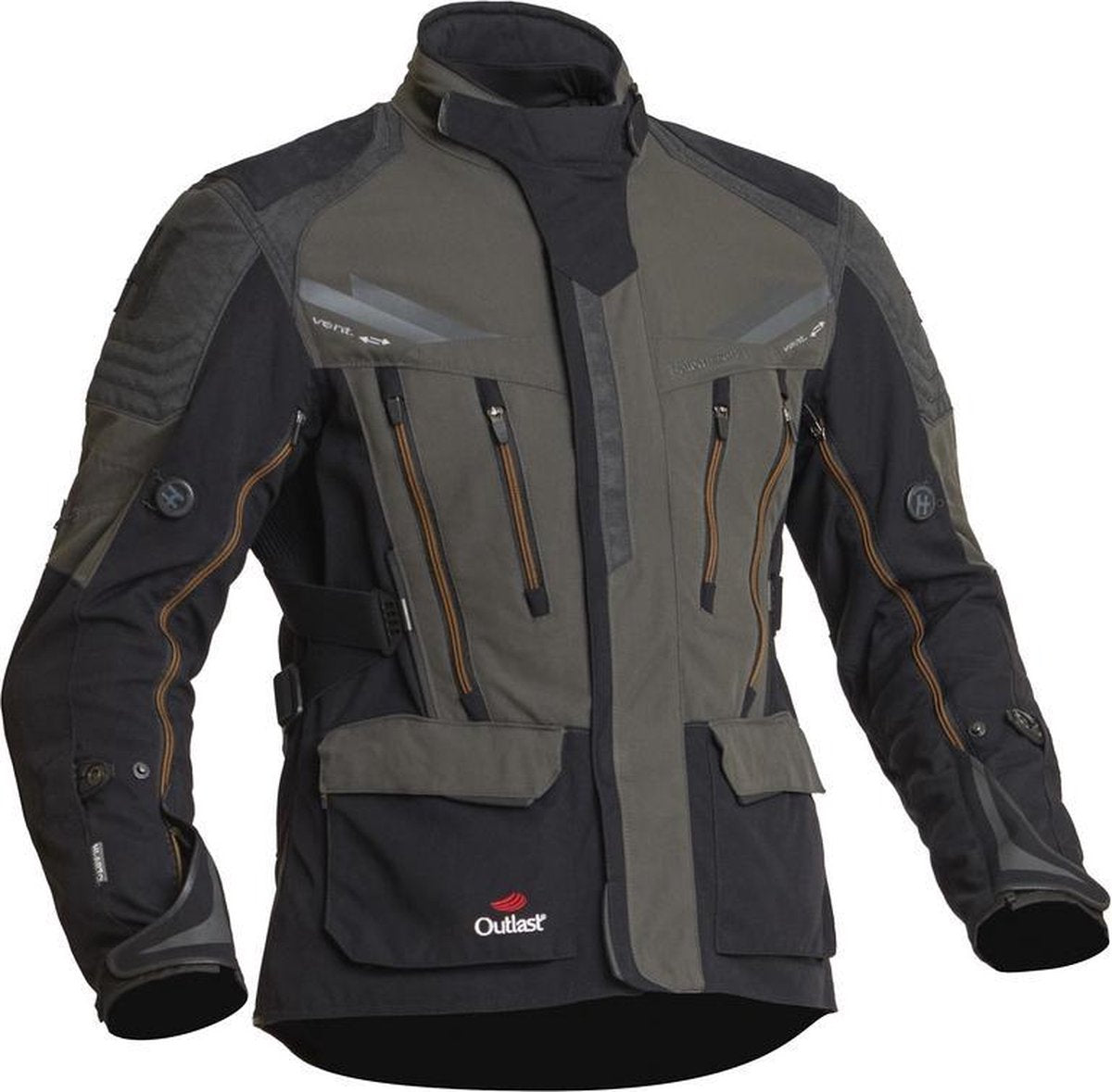 Halvarssons textiel motorjack Mora zwart/groen 62