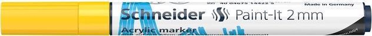 Acryl Marker Schneider Paint-it 310 2mm geel S-120105