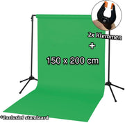 LJP - Green Screen 150x200 cm - Achtergronddoek - Groen doek