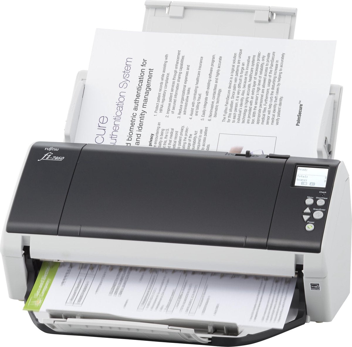 Fujitsu fi-7460 600 x 600 DPI ADF-/handmatige invoer scanner Grijs