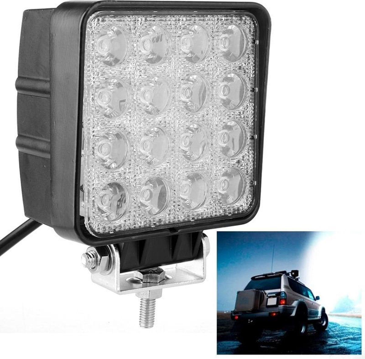 48W Bridgelux 4000lm 16 LED Wit Licht Floodlight Engineering Lamp / Waterdichte IP67 SUV's Light
