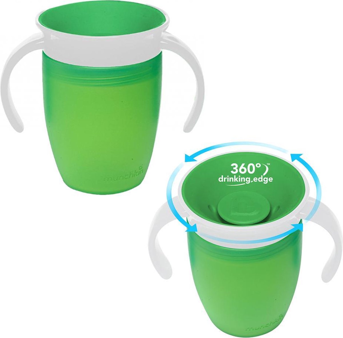 Munchkin - Oefenbeker - Miracle 360° - Groen - Set 2 stuks