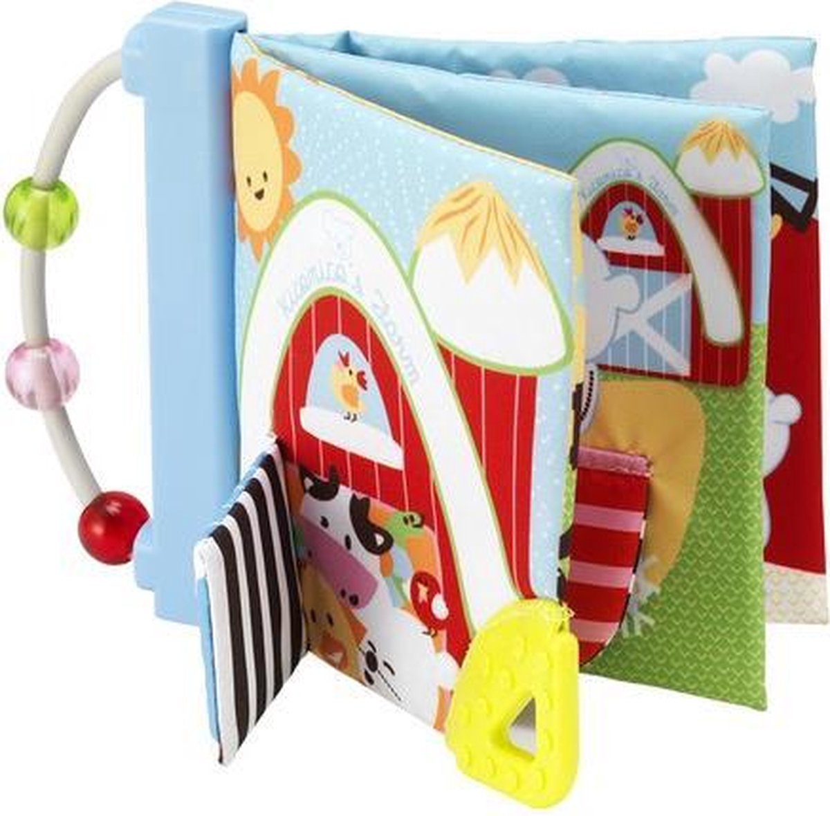 Babyboekje Stof - Imaginarium - Knisperboekje Baby - Met Kralen - Mijn Eerste Stoffen Boekje