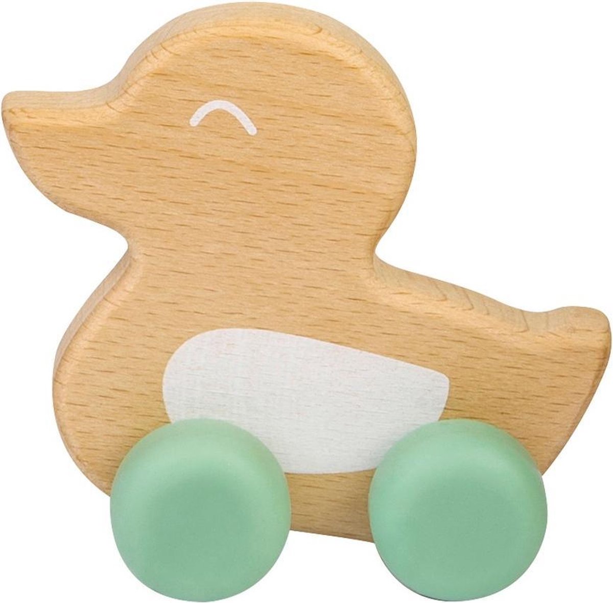 Saro Bijtspeelgoed Eend Mintgroen 9 Cm