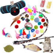 Allerion Kattenspeeltjes Set – 30-delig – Intelligentie – Inclusief Opbergtas