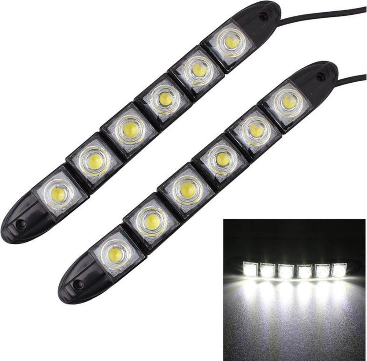 MZ 3W 2 PC's 160LM 6 LED SMD 5050 Flexibele slang LED Auto Dagrijverlichting