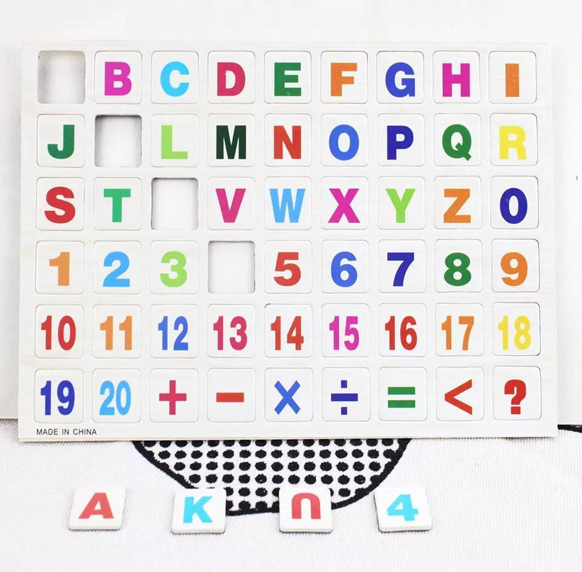 Kinder puzzel alfabet magnetisch - kinderen - puzzel - educatief - cadeau - 23cm x 15cm