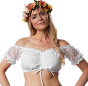 dressforfun - Dirndlblouse Lore XL  - verkleedkleding kostuum halloween verkleden feestkleding carnavalskleding carnaval feestkledij partykleding - 303058