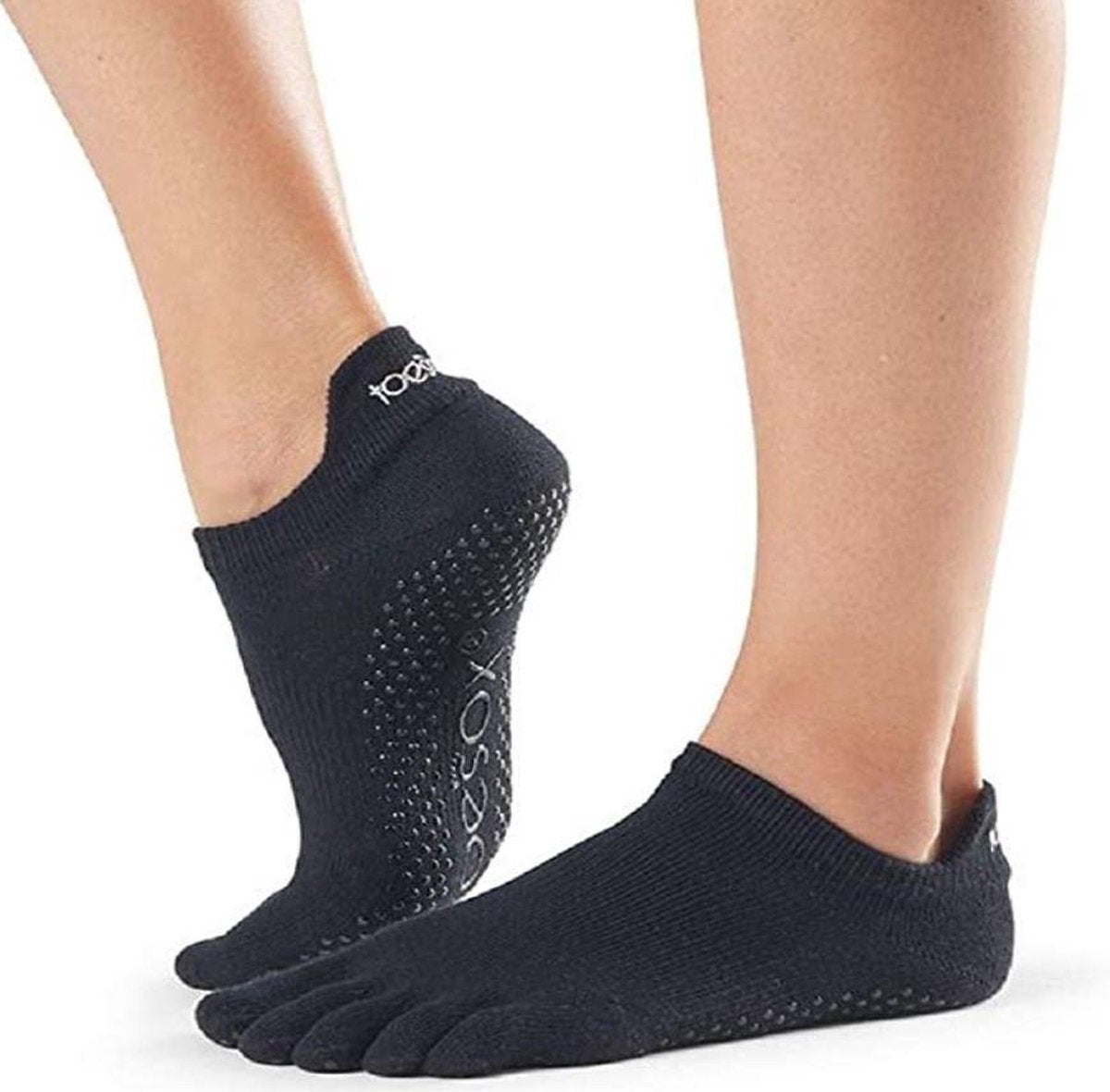ToeSox Low Rise Full Toe Zwart