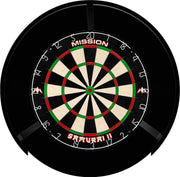 Mission Torus 270 Led Dartbord Verlichting + Rubberen Surround Zwart + Mission Samurai 2