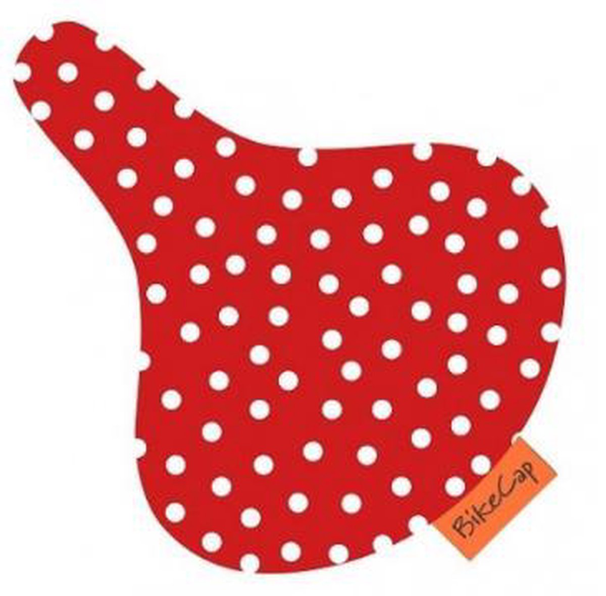 BikeCap - Zadelhoes - Stippen - Wit - Rood