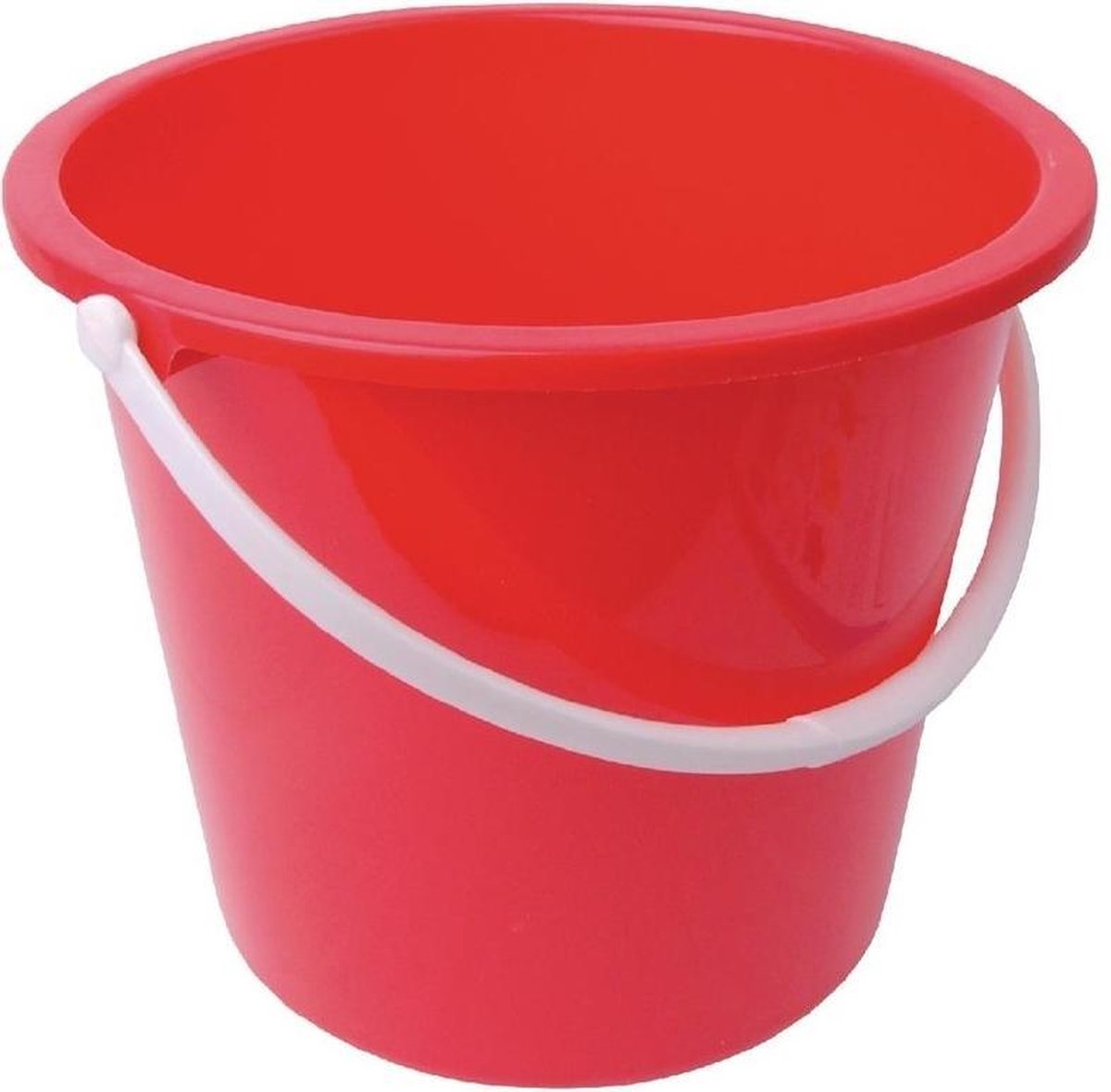 Kunststof emmer 10 ltr. rood