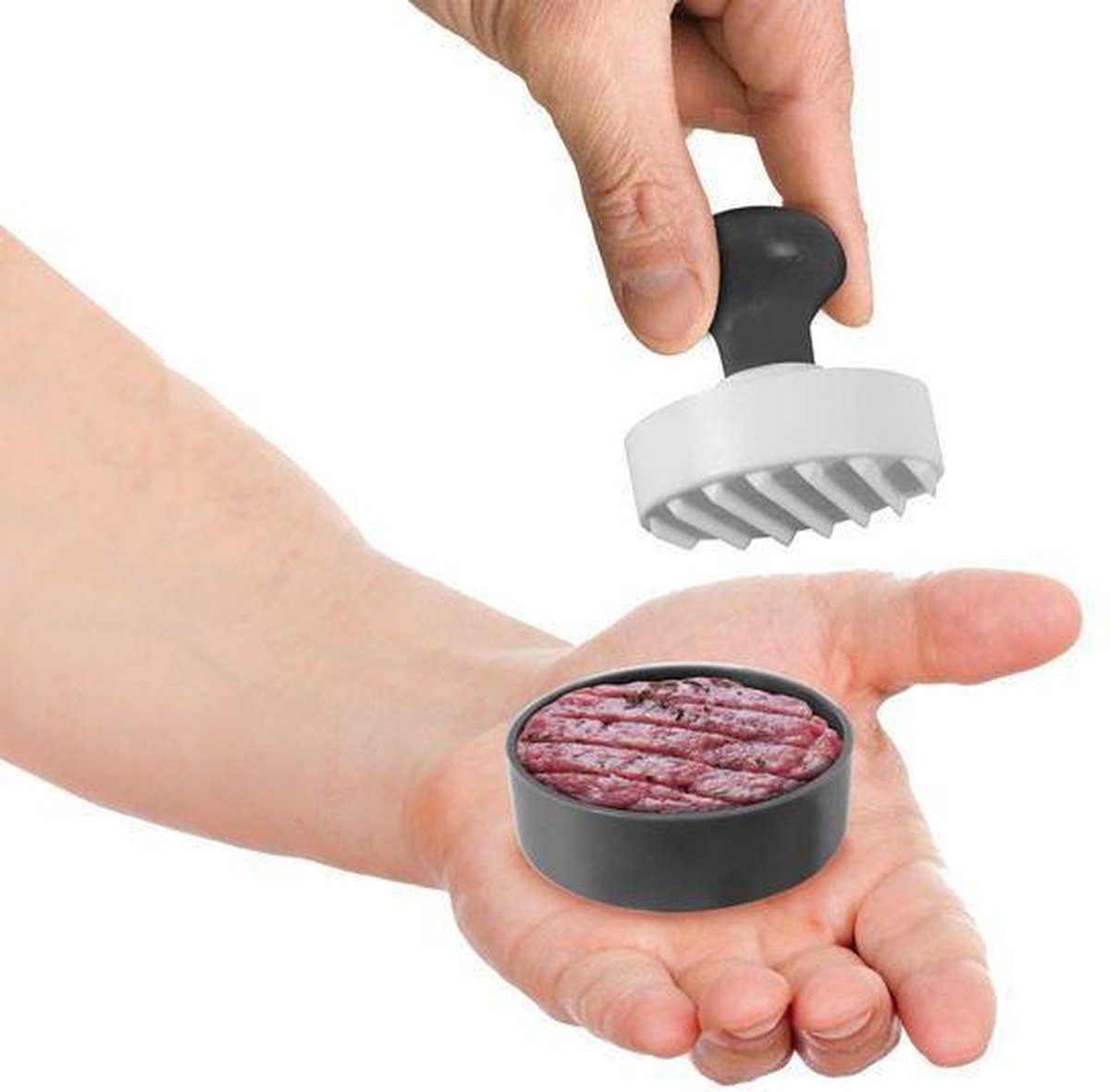 Gusta BBQ mini hamburgermaker - Grillin' & Chillin' met saus tuped