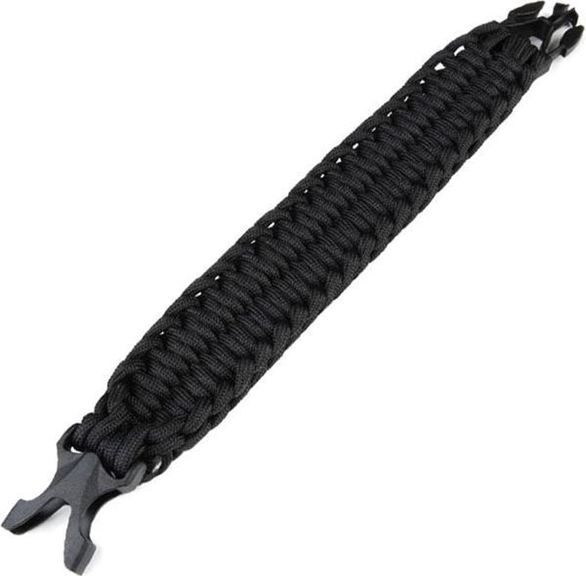 Paracord bracelet K2132 9inch zwart