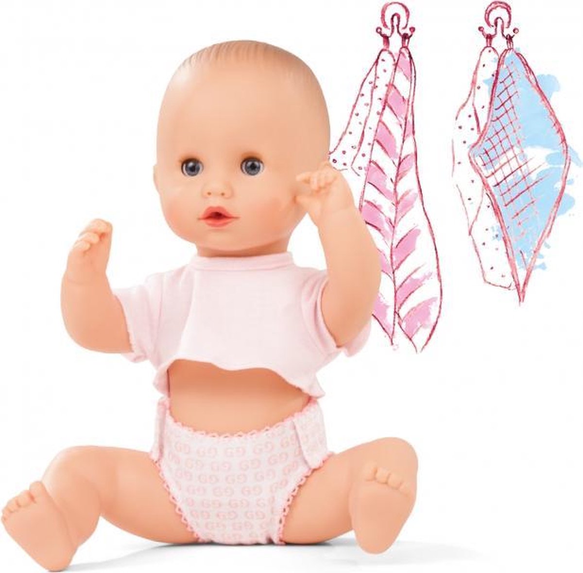Götz babypop sleepy Aquini to dress girl 33cm
