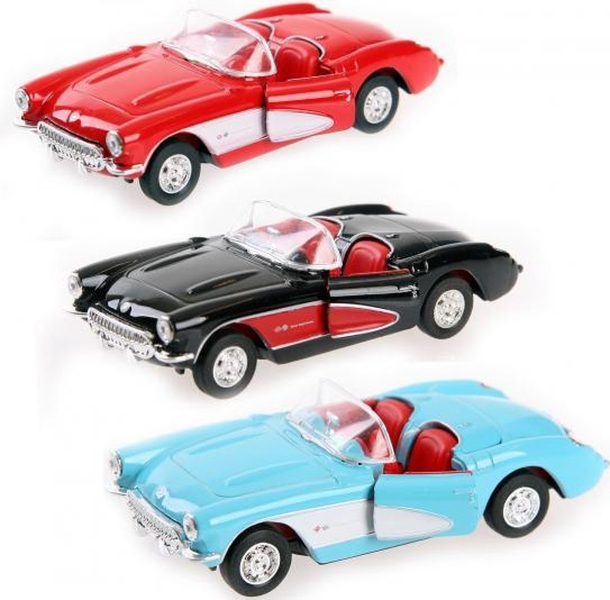 Speelgoedauto Chevrolet Corvette 1957 cabrio  Licht blauw