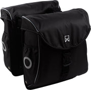 Willex 300 flexi Dubbele Fietstas - 24 liter - Zwart/Zilver