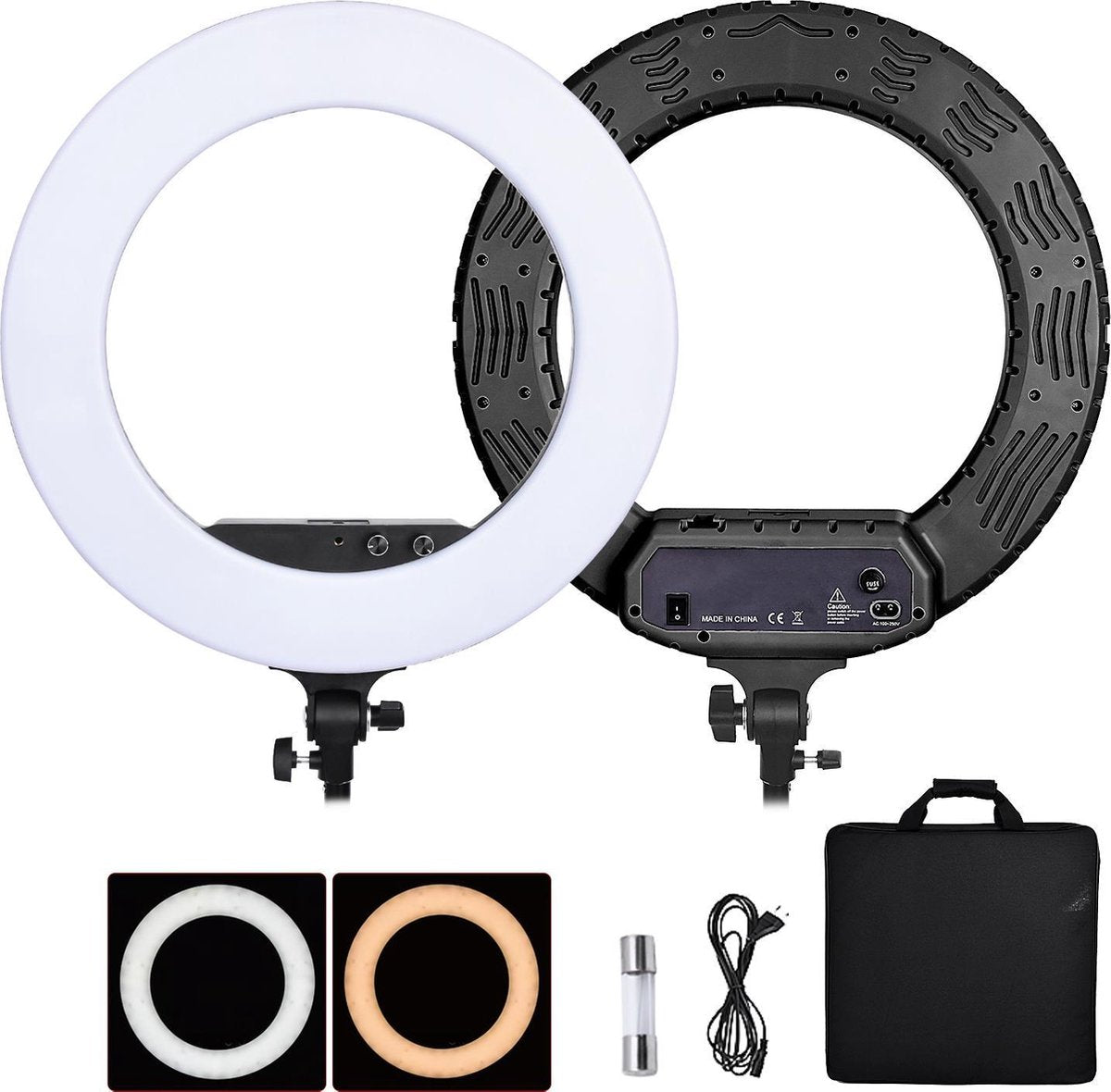 IMPAQT professionele 18" LED Ring Lamp dimbaar 3200 tot 5800K
