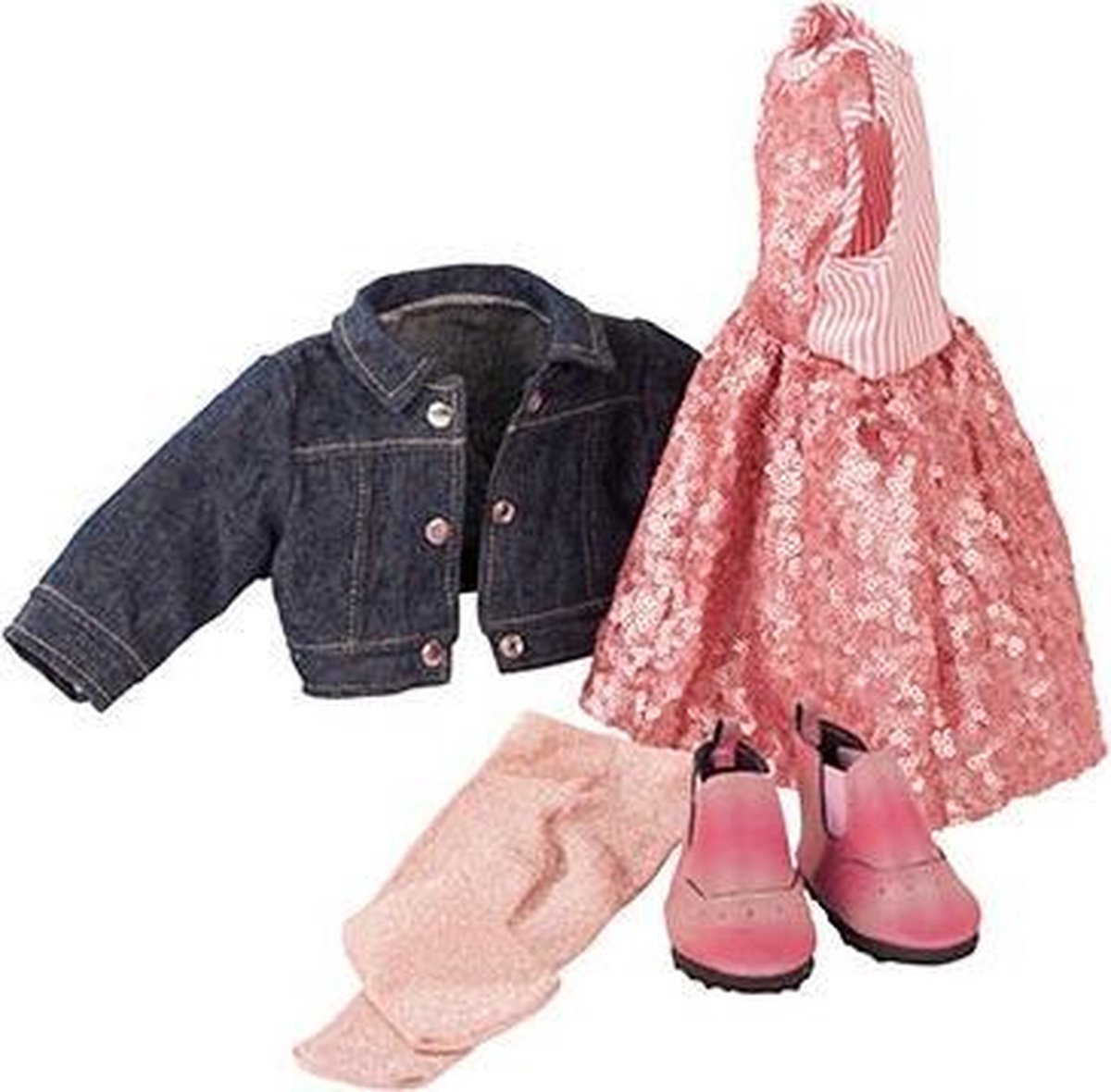 Kledingset Glitter Glamour (5 delig) XL