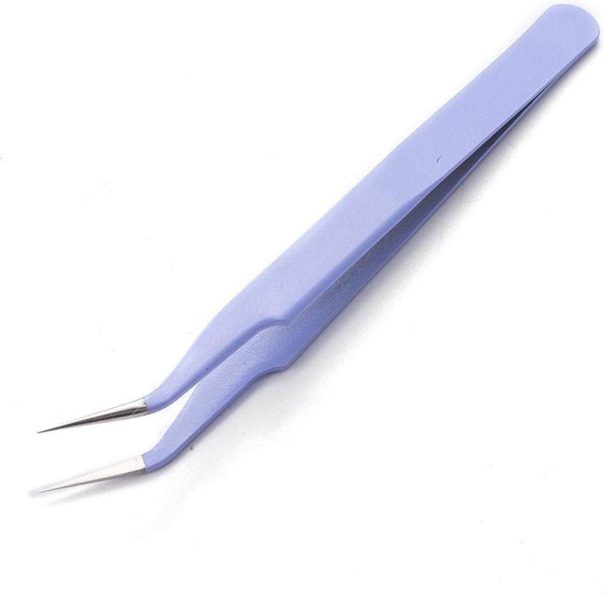Pincet stainless steel lila gebogen