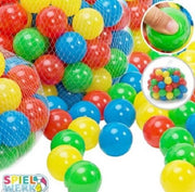 200 gekleurde ballen in draagnet Ø5