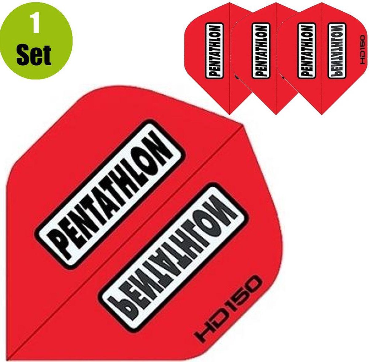 Pentathlon HD150 Dartflights - Rood- ()