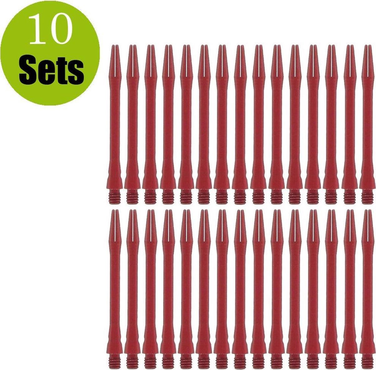 Aluminium Dart Shafts - Rood - Medium - (10 Sets)