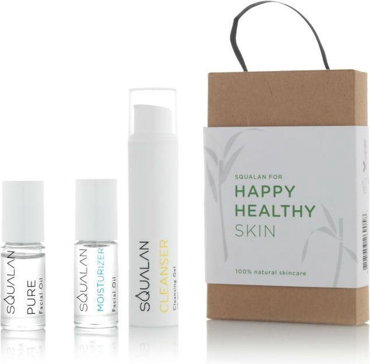 Squalan - Travel Pure 5 ml + Travel Moisturizer 5 ml + Travel Cleanser 15 ml - Travelset
