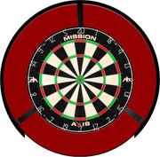 Mission Torus 270 Led Dartbord Verlichting + Rubberen Surround Rood + Mission Axis