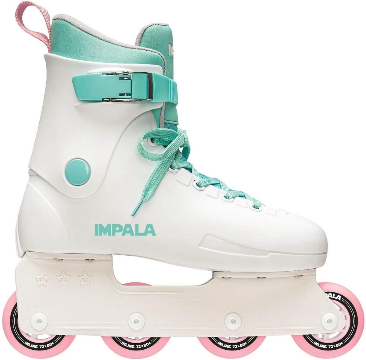 Impala Inlineskates - Maat 40 - UnisexKinderen en volwassenen - wit/groen/roze