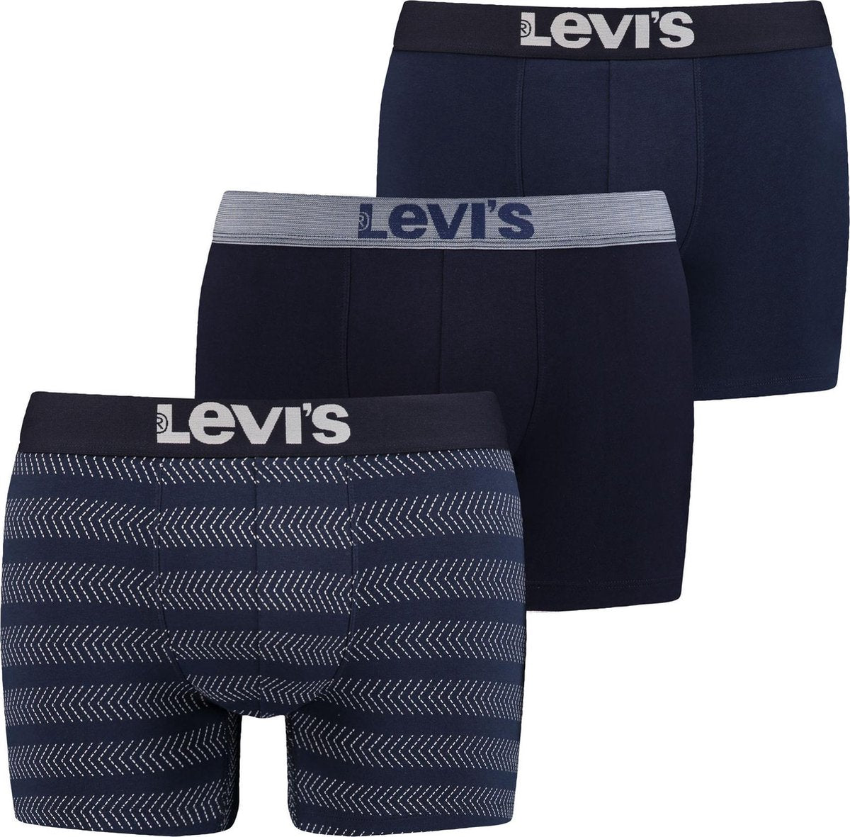 Levi Onderbroek - Maat S  - Mannen - navy/licht grijs Denim Inspired Boxer Brief (3-pack)
