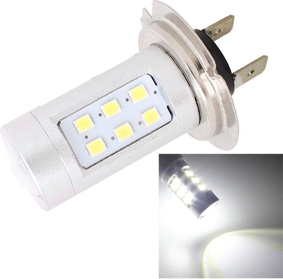 2 STKS H7 4.2W 630LM Wit Licht 21 LED 2835 SMD Auto Mistlamp voor