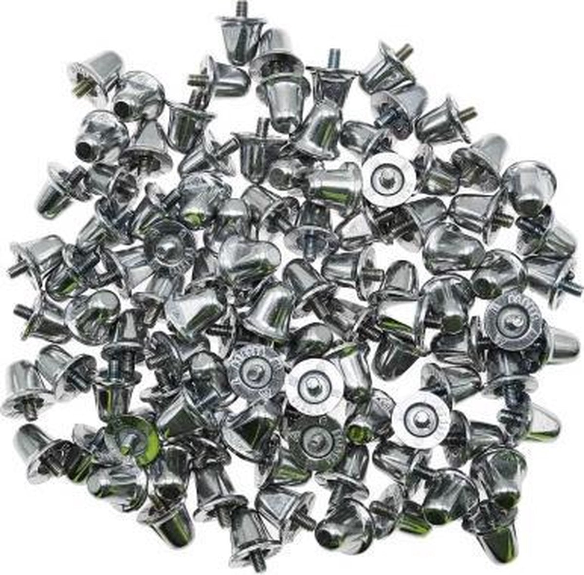 Precision Schroefnoppen Rugby 15 Mm Aluminium Zilver 100 Stuks