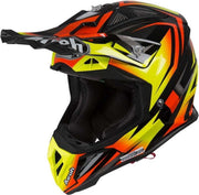 Airoh Aviator 2.3 Fame Glans Oranje Geel Zwart Crosshelm - Motorhelm - Maat S