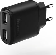 Hama 2-voudige USB-oplaadadapter Auto-Detect Voor Tablet-pc's 5 V/2