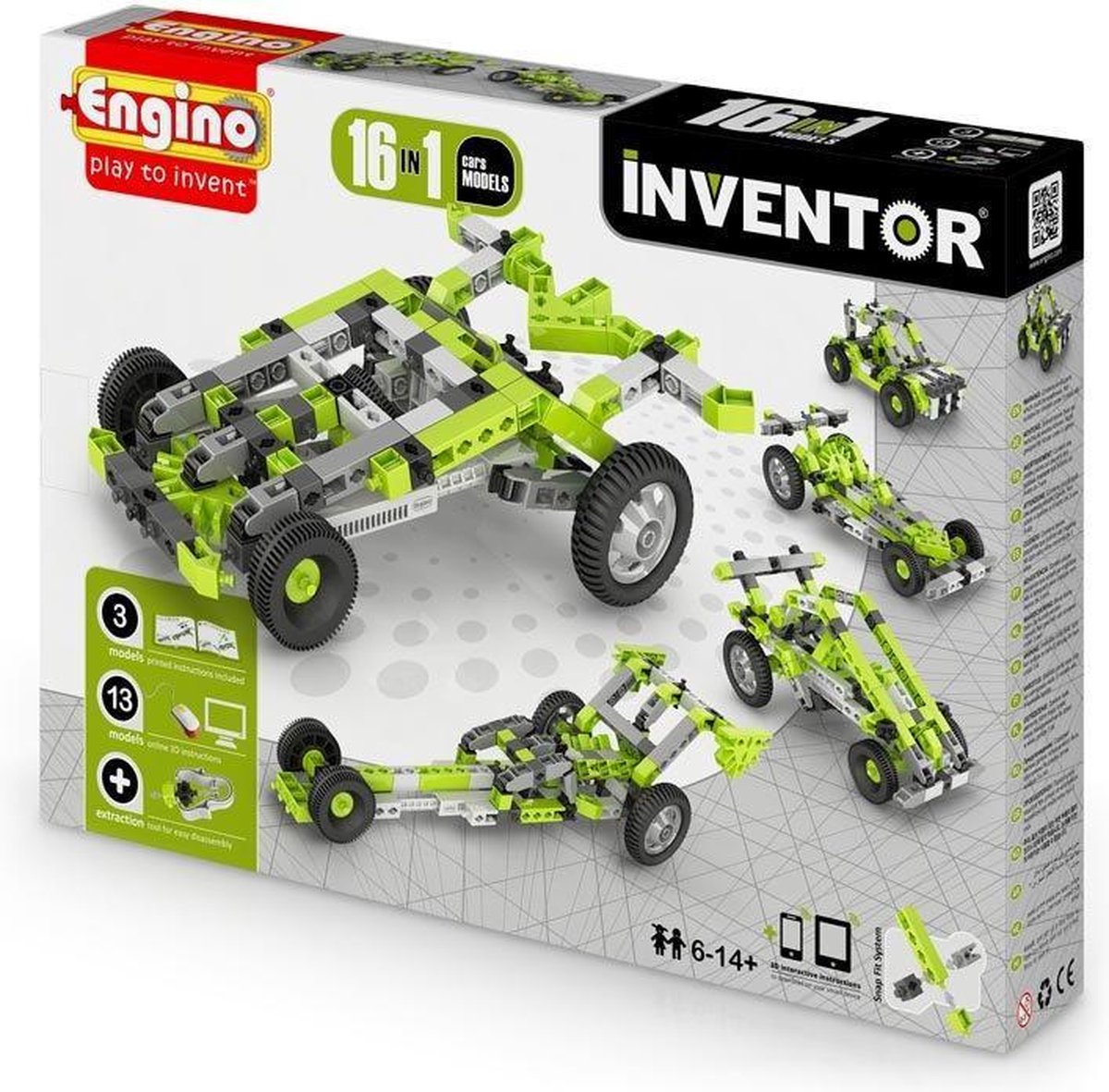 ENGINO INVENTOR Auto's 16 modellen