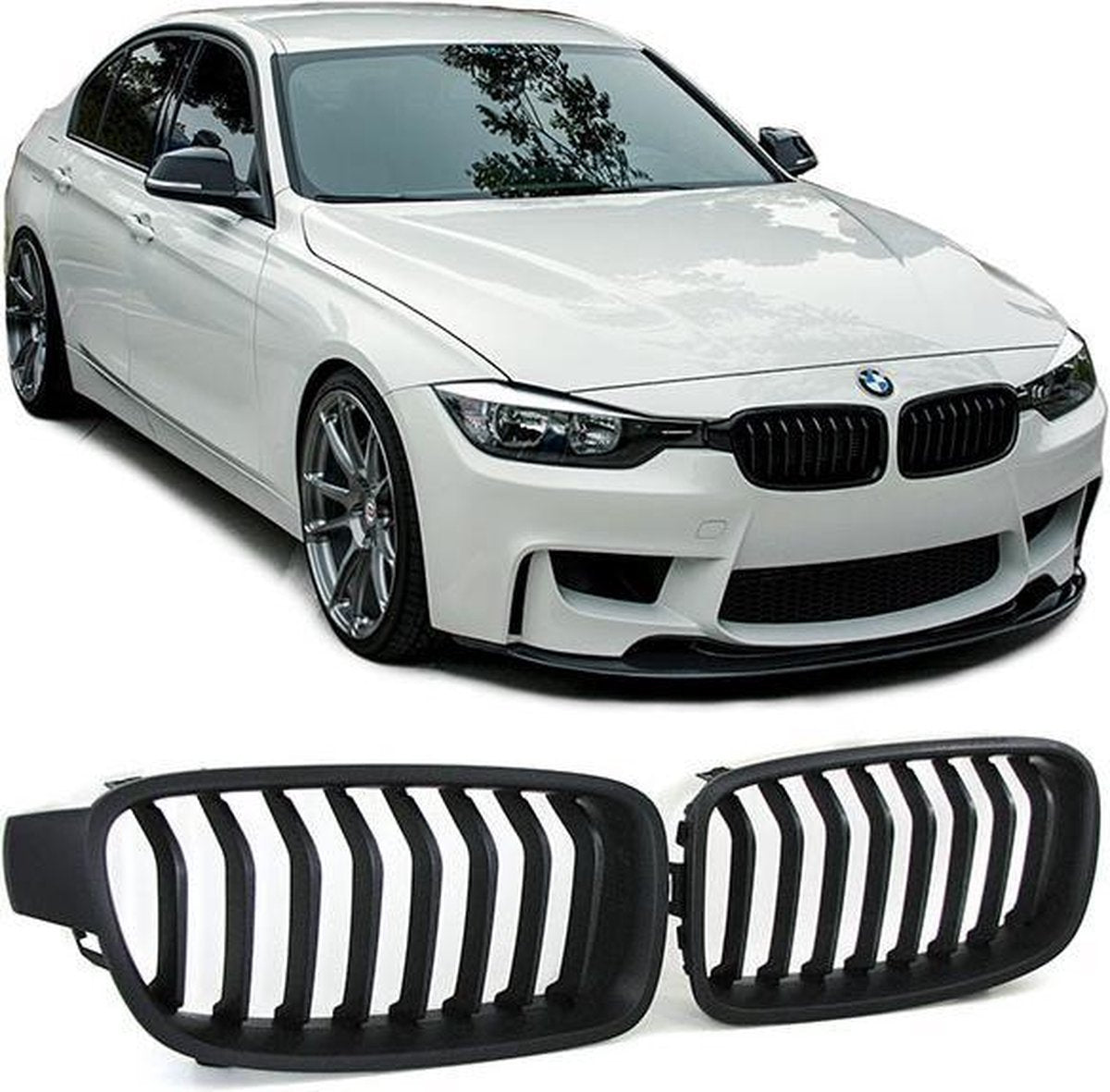 Grille sportgrille zwart mat BMW 3 serie F30 F31