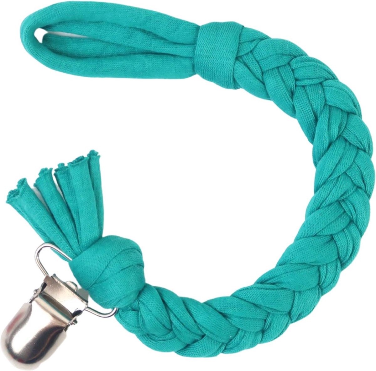 LOVEissue Speenkoord - Gevlochten katoen - Vlecht - Turquoise
